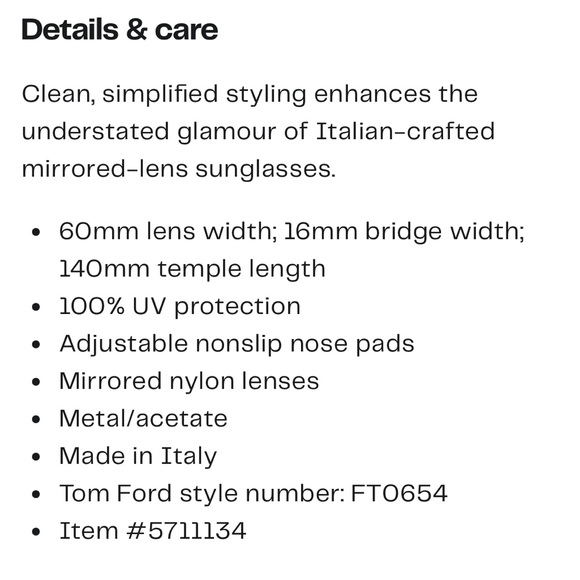 Tom Ford Zeila 60mm Mirrored Cat Eye Sunglasses